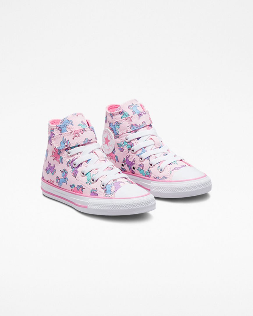 Zapatillas Altas Converse Chuck Taylor All Star Easy-On Unicorns Niño Rosas Azules | PE 25W74E